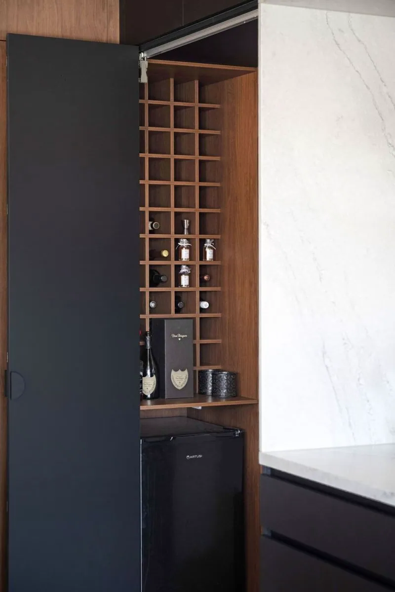 Timber-lined butler's pantry joinery in the Murrumbateman home